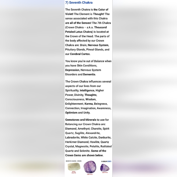 CHAKRA STONES 101 - JUST FOR FUN AND KNOWLEDGE. - Picture 10 of 13